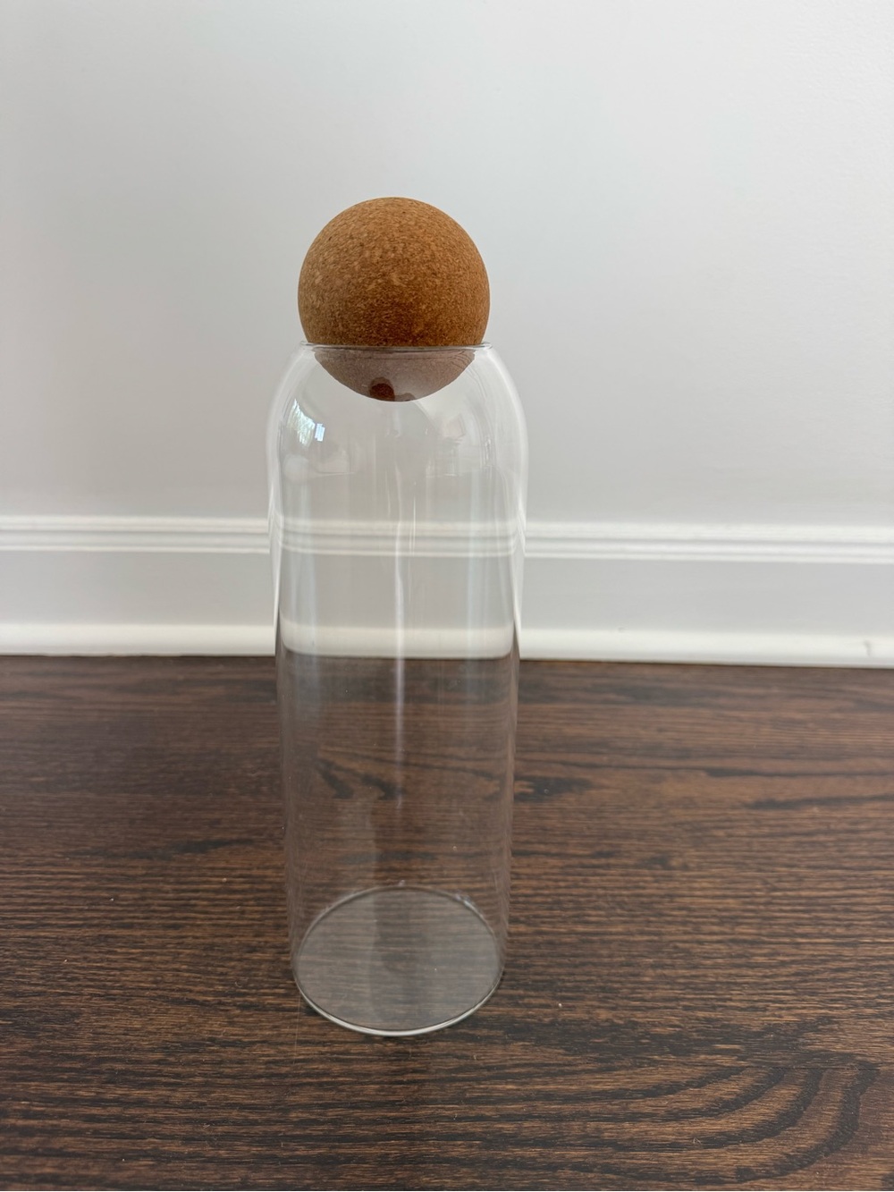 10” Glass Jar with Cork Lid